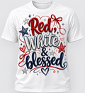 Red, White & Blessed Patriotic T-Shirt (Pre-Order)